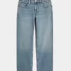 Low-Rise Medium Wash Relaxed Straight Jeans Low-Rise Medium Wash Relaxed Straight Jeans
