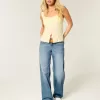 Low-Rise Medium Wash Studded Hearts Baggy Jeans Low-Rise Medium Wash Studded Hearts Baggy Jeans