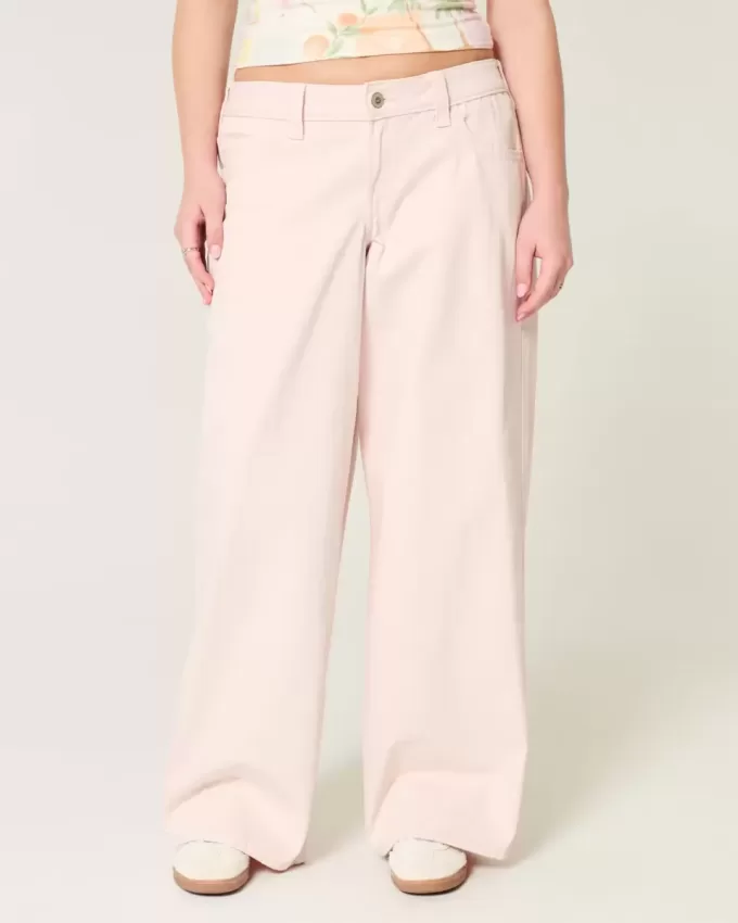 Low-Rise Pink Super Baggy Jeans Low-Rise Pink Super Baggy Jeans