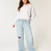 Low-Rise Ripped Light Wash Baggy Jeans Low-Rise Ripped Light Wash Baggy Jeans