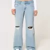 Low-Rise Ripped Light Wash Baggy Jeans Low-Rise Ripped Light Wash Baggy Jeans