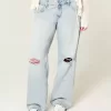Low-Rise Ripped Light Wash Baggy Jeans Low-Rise Ripped Light Wash Baggy Jeans