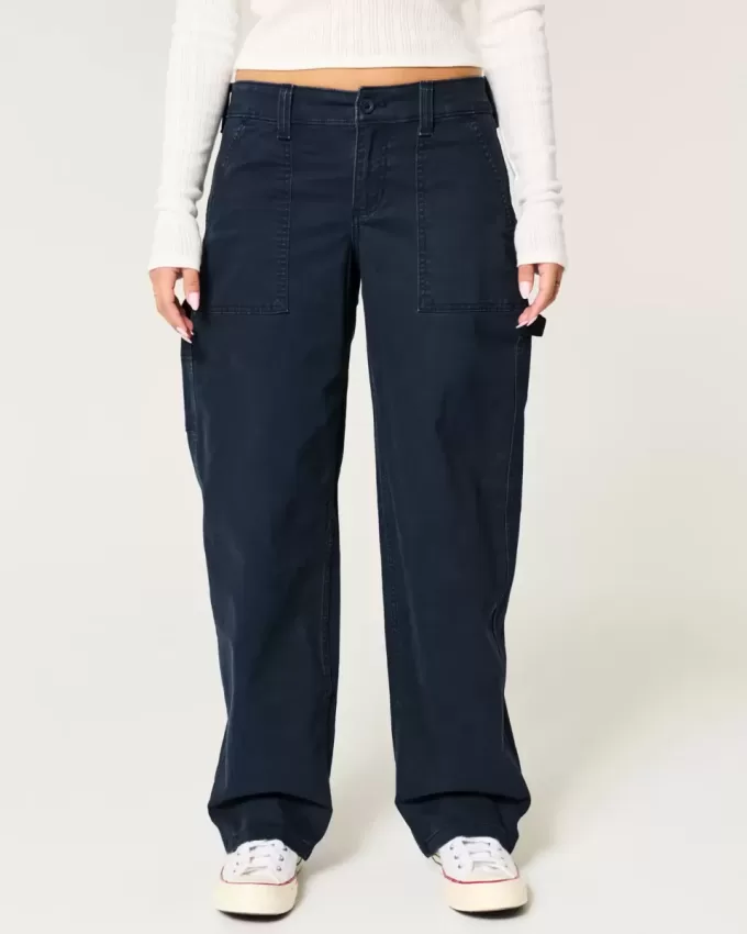 Low-Rise Tapered Baggy Carpenter Pants Low-Rise Tapered Baggy Carpenter Pants