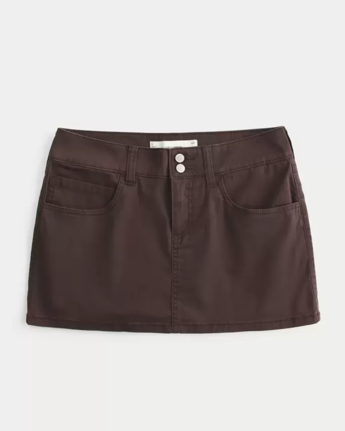 Low-Rise Twill Mini Skort Low-Rise Twill Mini Skort