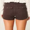 Low-Rise Twill Shortie Shorts Low-Rise Twill Shortie Shorts