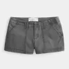 Low-Rise Twill Shortie Shorts Low-Rise Twill Shortie Shorts