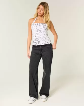 Low-Rise Washed Black Baggy Jeans Low-Rise Washed Black Baggy Jeans