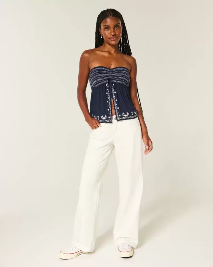 Low-Rise White Baggy Jeans Low-Rise White Baggy Jeans