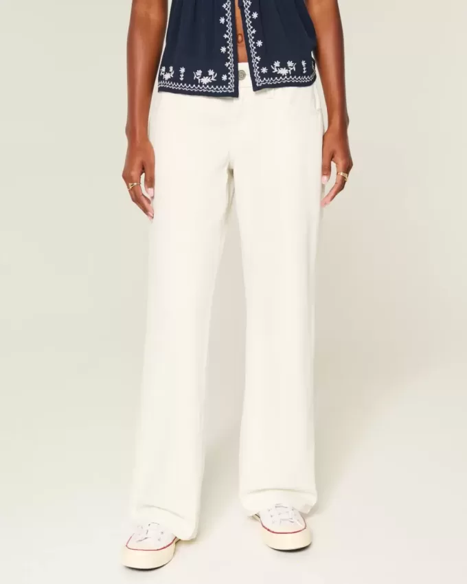 Low-Rise White Baggy Jeans Low-Rise White Baggy Jeans