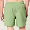 Malibu Beach Graphic Mid-Thigh Volley Swim Trunks Malibu Beach Graphic Mid-Thigh Volley Swim Trunks