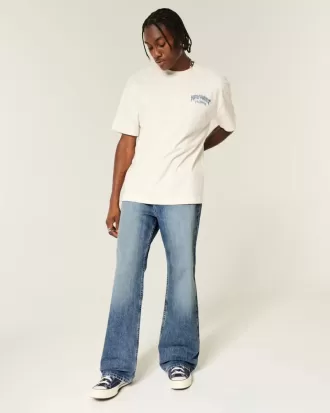 Medium Wash Baggy Bootcut Jeans