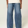 Medium Wash Baggy Bootcut Jeans Medium Wash Baggy Bootcut Jeans