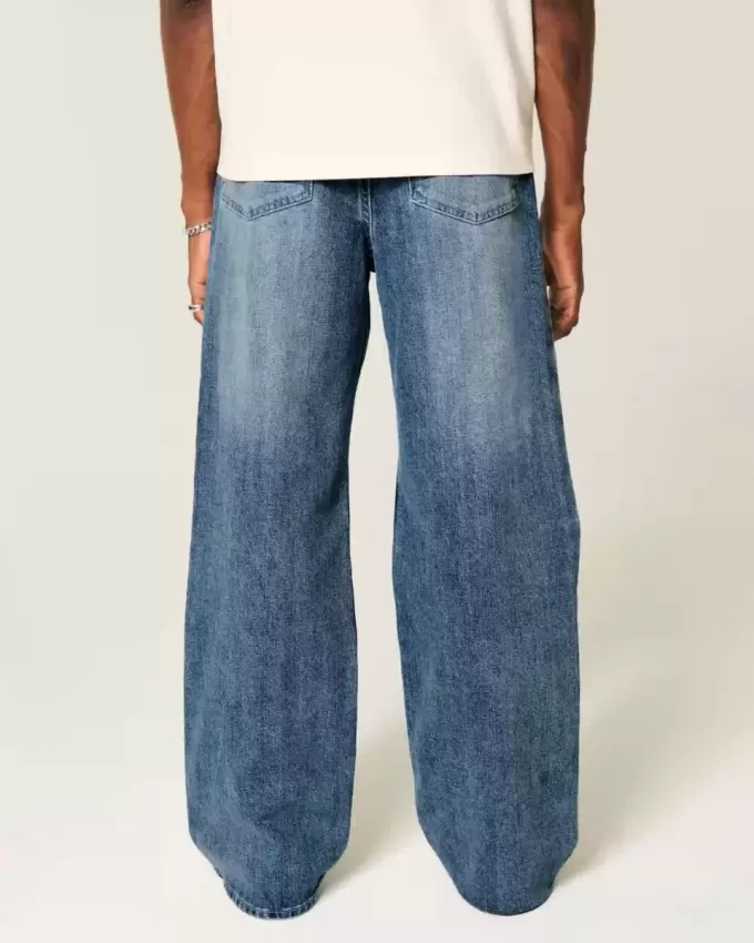 Medium Wash Baggy Bootcut Jeans Medium Wash Baggy Bootcut Jeans