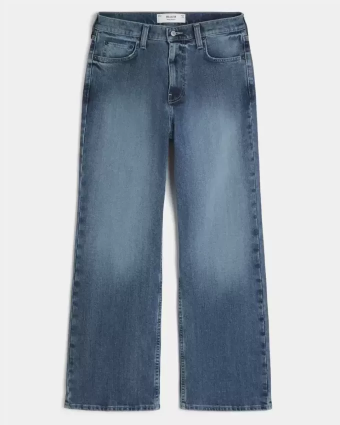 Medium Wash Baggy Bootcut Jeans Medium Wash Baggy Bootcut Jeans