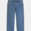 Medium Wash Baggy Jeans