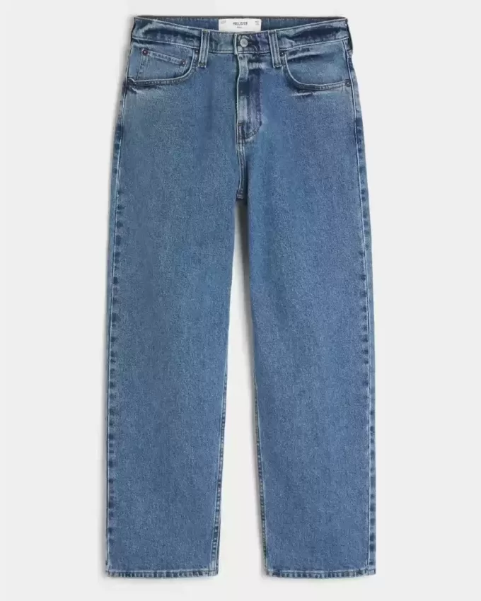 Medium Wash Baggy Jeans