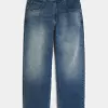 Medium Wash Eagle Graphic Skater Baggy Jeans Medium Wash Eagle Graphic Skater Baggy Jeans