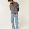 Medium Wash Skater Baggy Jeans
