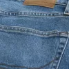 Medium Wash Slim Straight Jeans