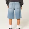 Medium Wash Super Baggy Denim Shorts Medium Wash Super Baggy Denim Shorts
