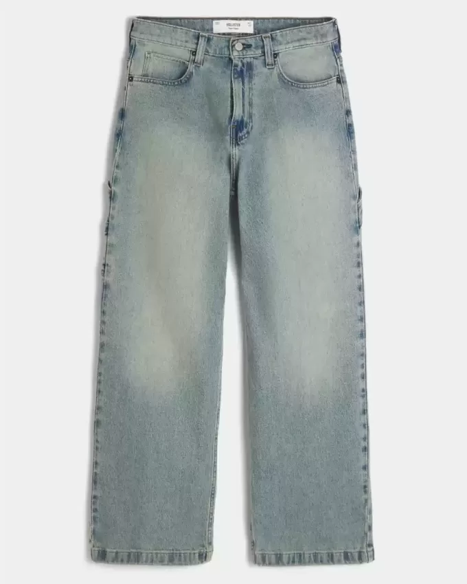 Medium Wash Super Baggy Painter Jeans Medium Wash Super Baggy Painter Jeans