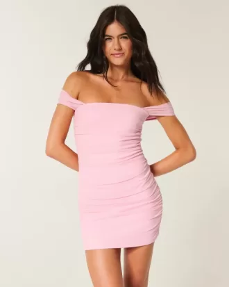 Mesh Off-the-Shoulder Bodycon Dress Mesh Off-the-Shoulder Bodycon Dress