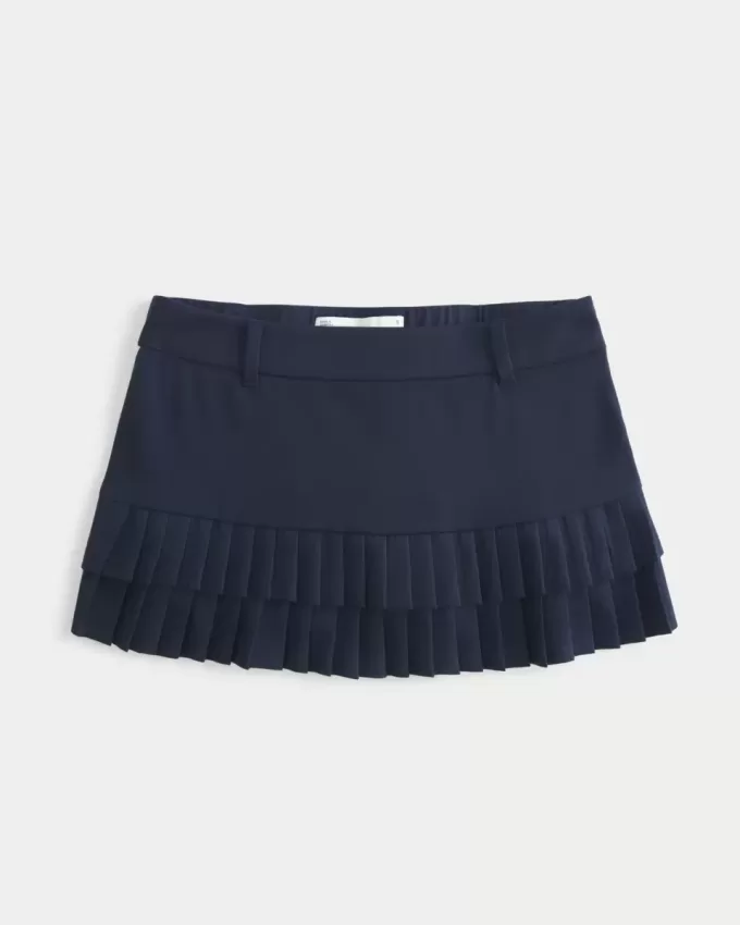 Micro-Pleat Mini Skort