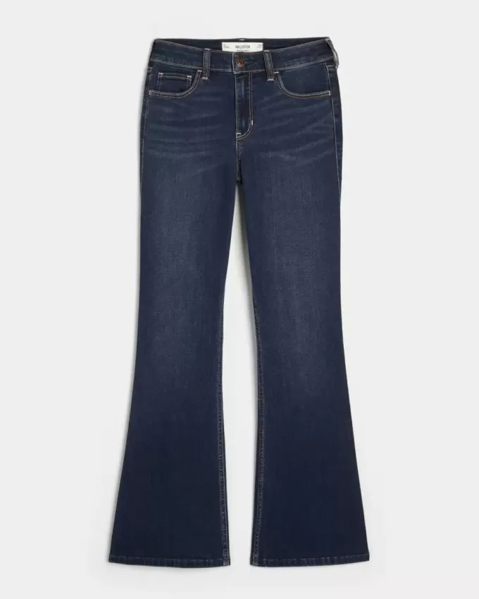 Mid-Rise Dark Wash Bootcut Jeans Mid-Rise Dark Wash Bootcut Jeans