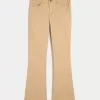 Mid-Rise Khaki Bootcut Jeans