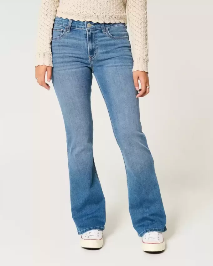 Mid-Rise Medium Wash Bootcut Jeans Mid-Rise Medium Wash Bootcut Jeans