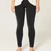 Mid-Rise Washed Black Skinny Jeans