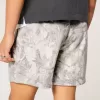 Mid-Thigh Camo Loose Fleece Shorts