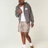 Mid-Thigh Camo Loose Fleece Shorts Mid-Thigh Camo Loose Fleece Shorts