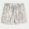 Mid-Thigh Camo Loose Fleece Shorts