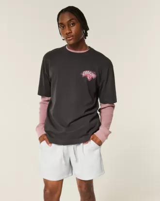 Mid-Thigh Fleece Shorts