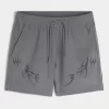Mid-Thigh Graphic Active Shorts Mid-Thigh Graphic Active Shorts