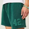 Mid-Thigh Graphic Loose Fleece Shorts