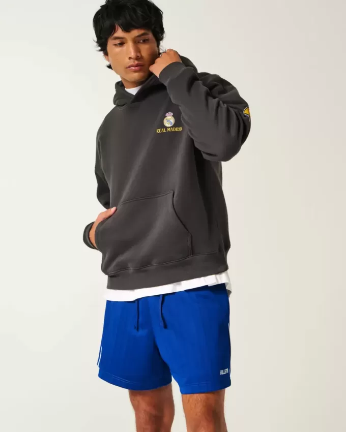 Mid-Thigh Knit Logo Soccer Shorts