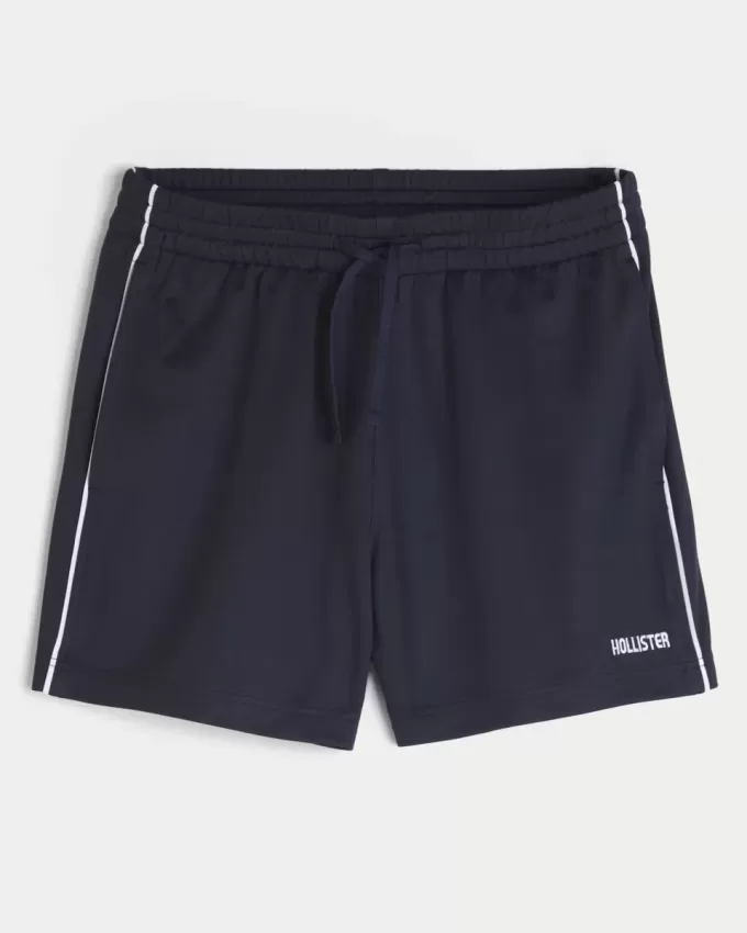 Mid-Thigh Knit Logo Soccer Shorts