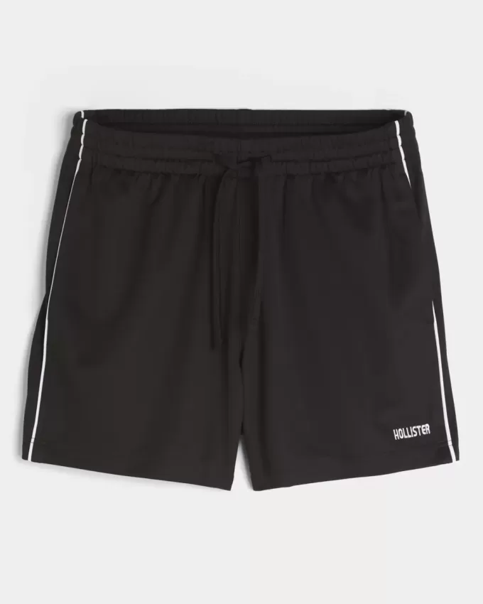 Mid-Thigh Knit Logo Soccer Shorts