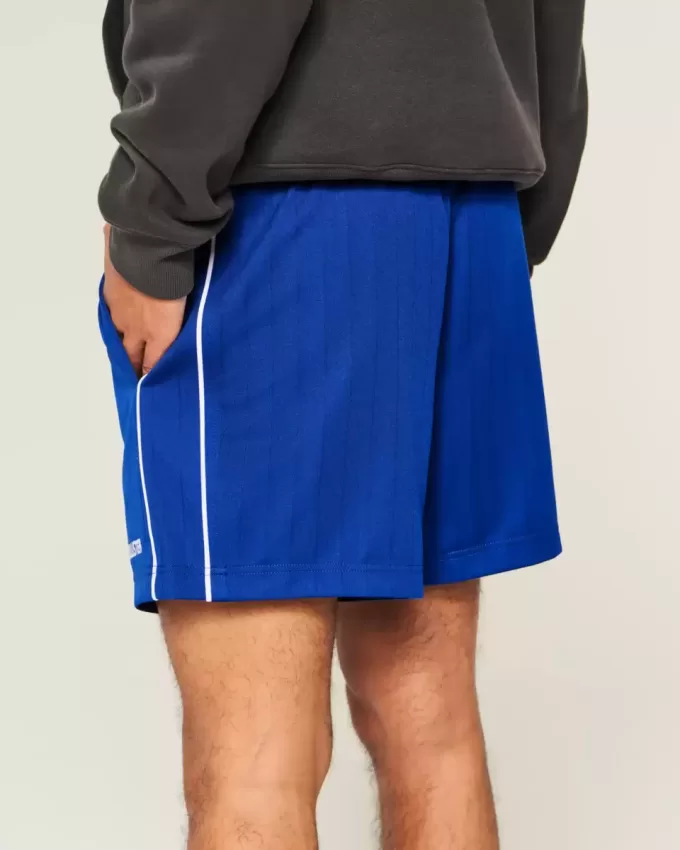 Mid-Thigh Knit Logo Soccer Shorts
