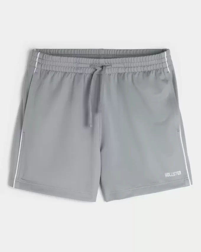 Mid-Thigh Knit Logo Soccer Shorts Mid-Thigh Knit Logo Soccer Shorts