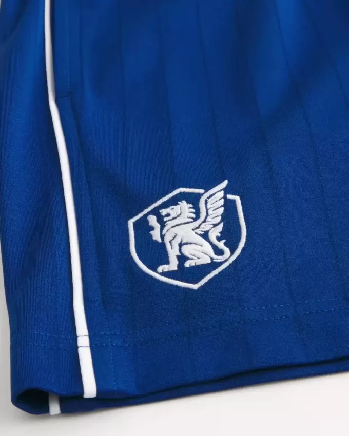 Mid-Thigh Knit Logo Soccer Shorts