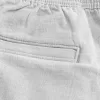 Mid-Thigh Linen-Blend Pull-On Shorts