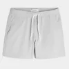Mid-Thigh Linen-Blend Shorts