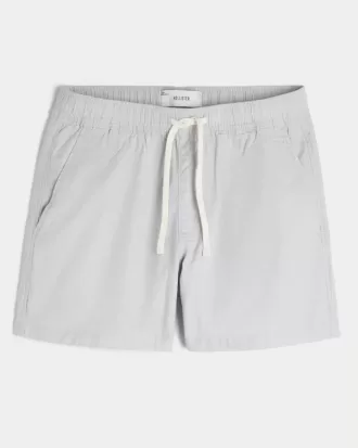 Mid-Thigh Linen-Blend Shorts