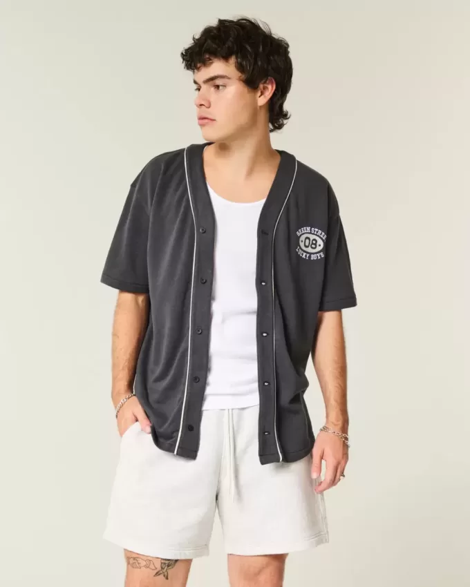 Mid-Thigh Loose Fleece Shorts Mid-Thigh Loose Fleece Shorts