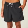 Mid-Thigh Seersucker Volley Swim Shorts Mid-Thigh Seersucker Volley Swim Shorts