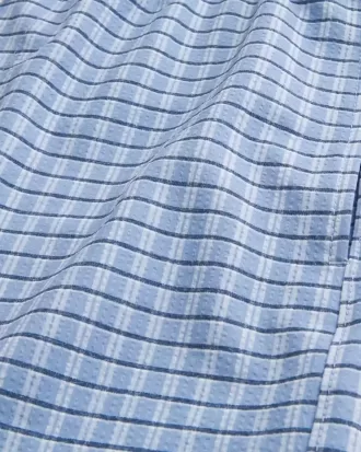 Mid-Thigh Seersucker Volley Swim Shorts