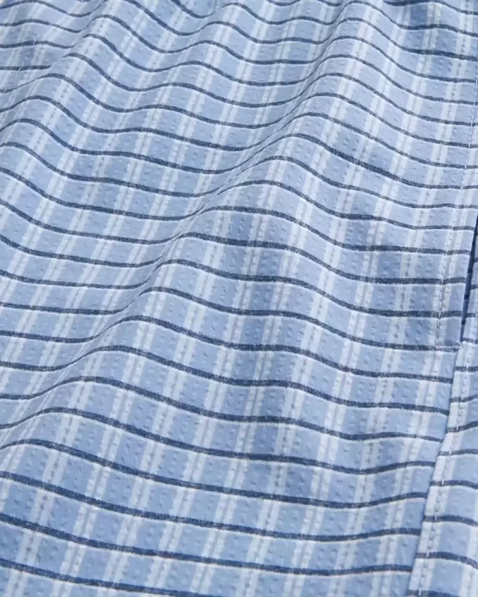 Mid-Thigh Seersucker Volley Swim Shorts Mid-Thigh Seersucker Volley Swim Shorts